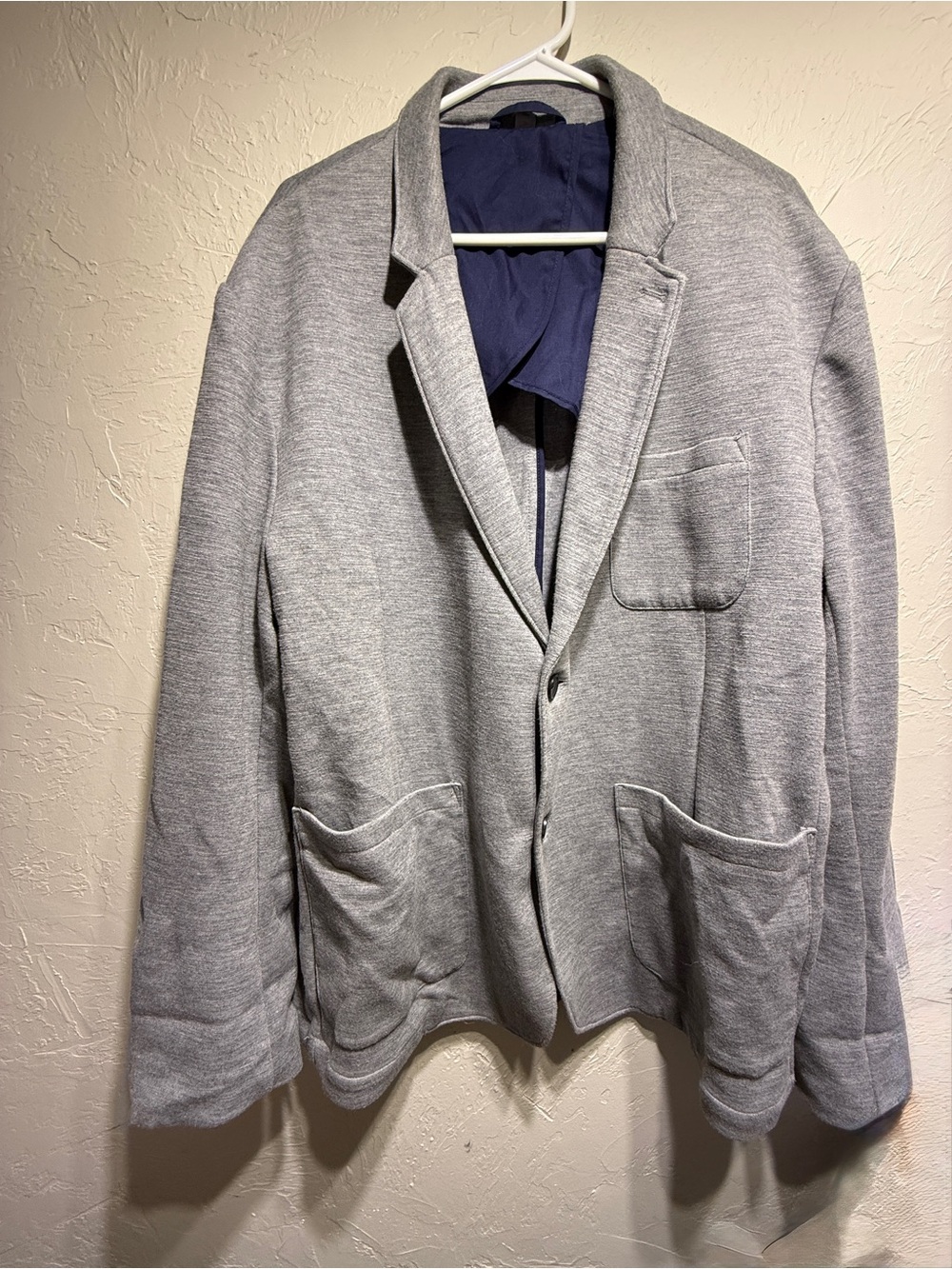 Light Gray Casual Knit Blazer Jacket